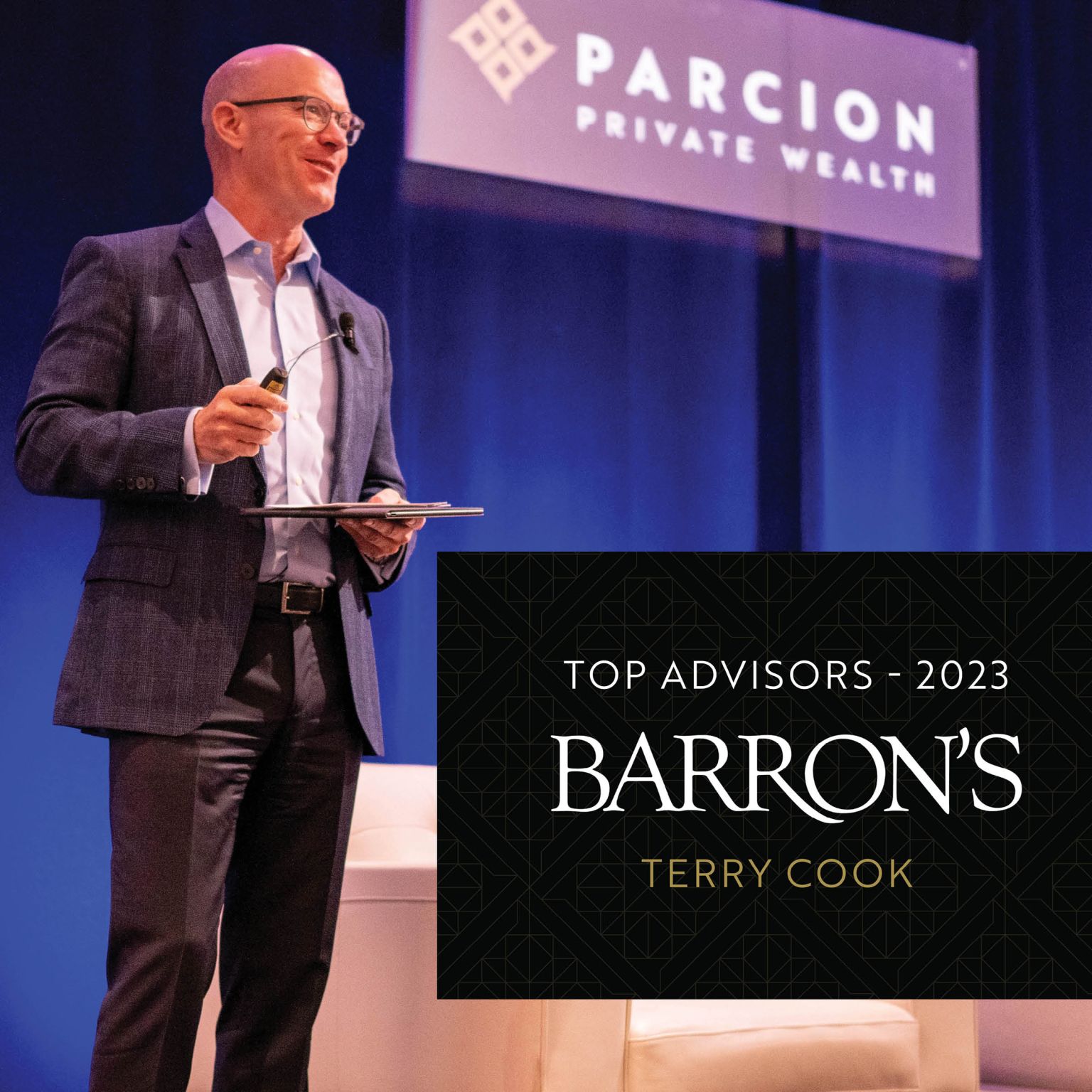 Parcion Private Wealth CEO Terry Cook Listed on the Barron's Top